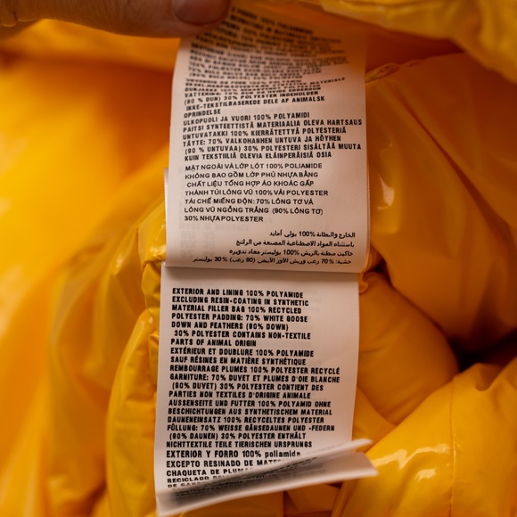 size 44 / 8 US Prada Yellow Triangle-Quilted Puffer Down Jacket Nylon - Picture 11 of 13